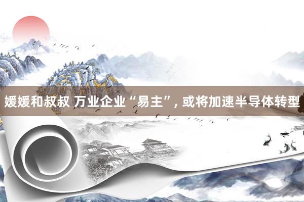 媛媛和叔叔 万业企业“易主”， 或将加速半导体转型