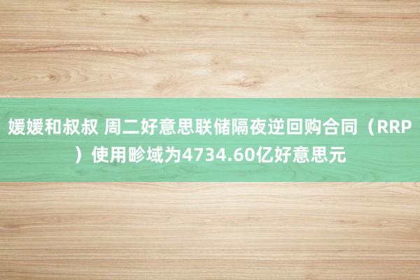 媛媛和叔叔 周二好意思联储隔夜逆回购合同（RRP）使用畛域为4734.60亿好意思元