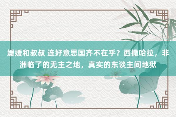 媛媛和叔叔 连好意思国齐不在乎？西撒哈拉，非洲临了的无主之地，真实的东谈主间地狱