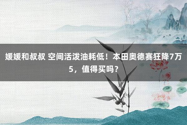 媛媛和叔叔 空间活泼油耗低！本田奥德赛狂降7万5，值得买吗？
