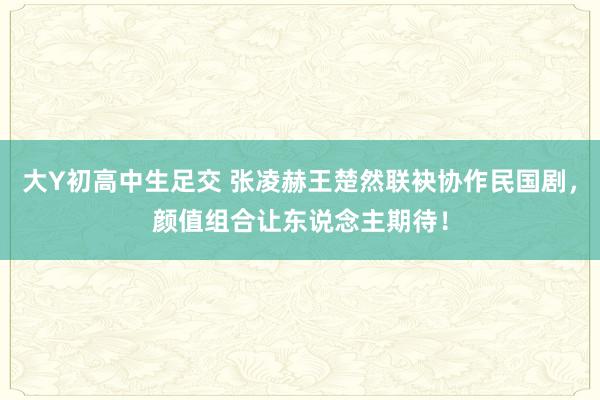 大Y初高中生足交 张凌赫王楚然联袂协作民国剧，颜值组合让东说念主期待！