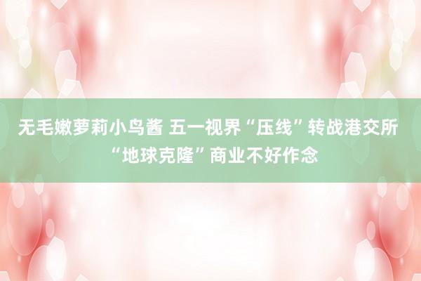 无毛嫩萝莉小鸟酱 五一视界“压线”转战港交所  “地球克隆”商业不好作念
