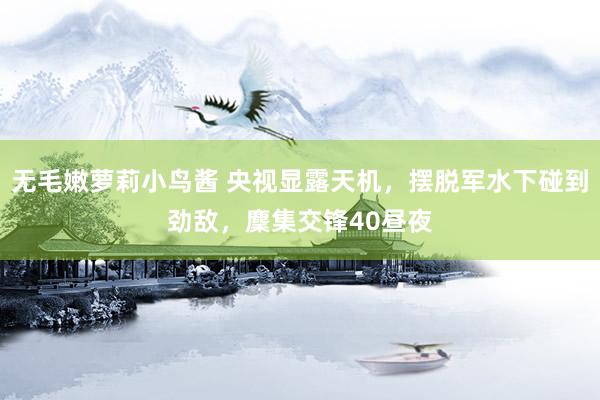 无毛嫩萝莉小鸟酱 央视显露天机，摆脱军水下碰到劲敌，麇集交锋40昼夜