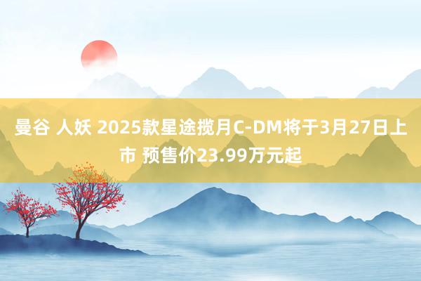 曼谷 人妖 2025款星途揽月C-DM将于3月27日上市 预售价23.99万元起