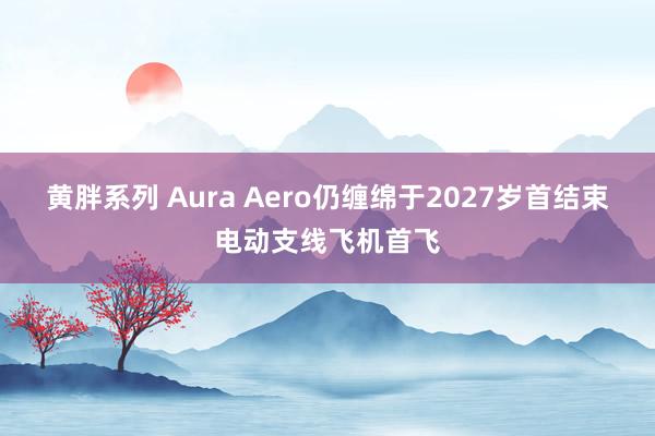 黄胖系列 Aura Aero仍缠绵于2027岁首结束电动支线飞机首飞