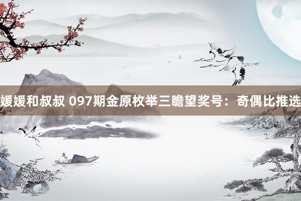 媛媛和叔叔 097期金原枚举三瞻望奖号：奇偶比推选
