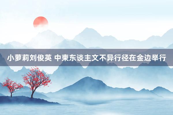 小萝莉刘俊英 中柬东谈主文不异行径在金边举行
