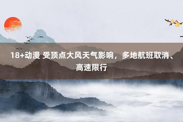 18+动漫 受顶点大风天气影响，多地航班取消、高速限行