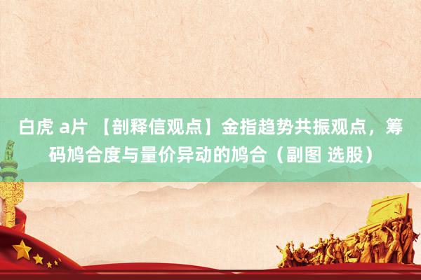 白虎 a片 【剖释信观点】金指趋势共振观点，筹码鸠合度与量价异动的鸠合（副图 选股）
