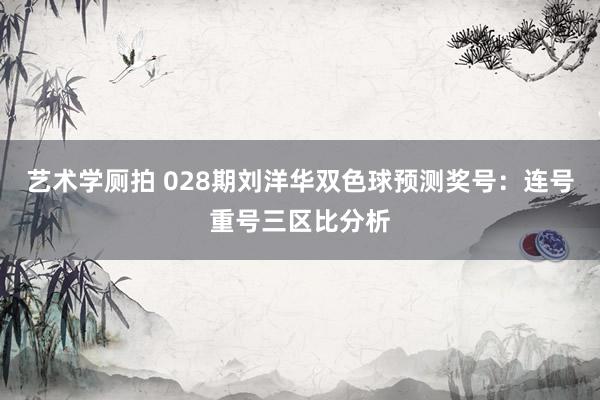 艺术学厕拍 028期刘洋华双色球预测奖号：连号重号三区比分析