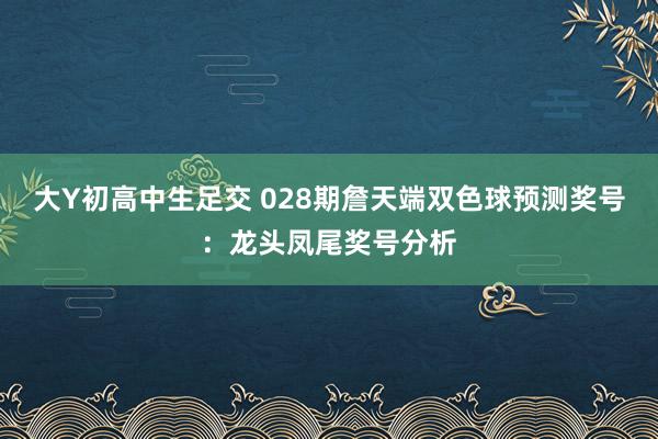 大Y初高中生足交 028期詹天端双色球预测奖号：龙头凤尾奖号分析